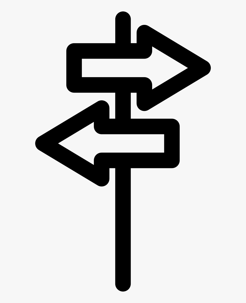 Transparent Left And Right Arrows Png - Finger Post Icon Png, Png Download, Free Download