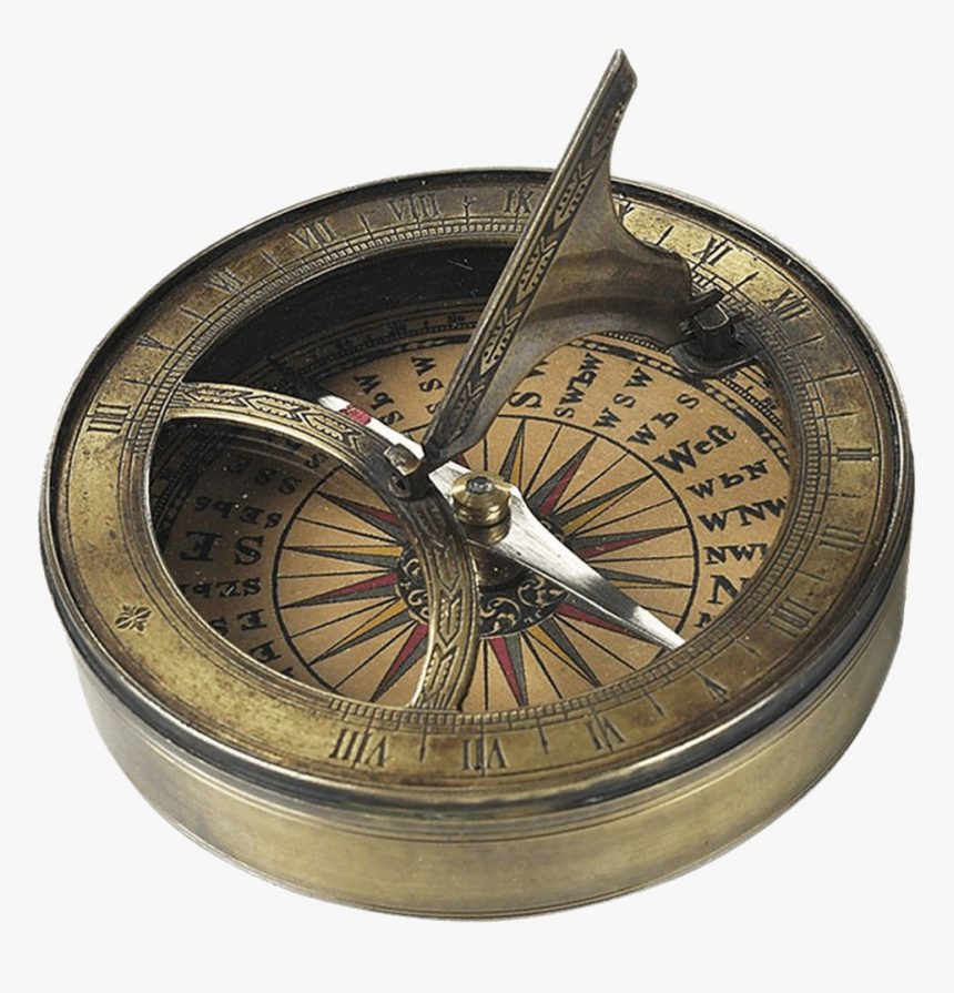 Sun Dial And Compass Clip Arts - 18th Century Compass, HD Png Download, Free Download