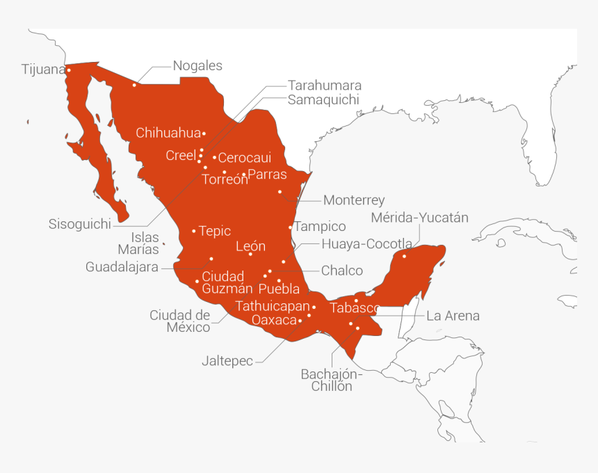 Provincia De México - Country Mexico Black And White, HD Png Download, Free Download