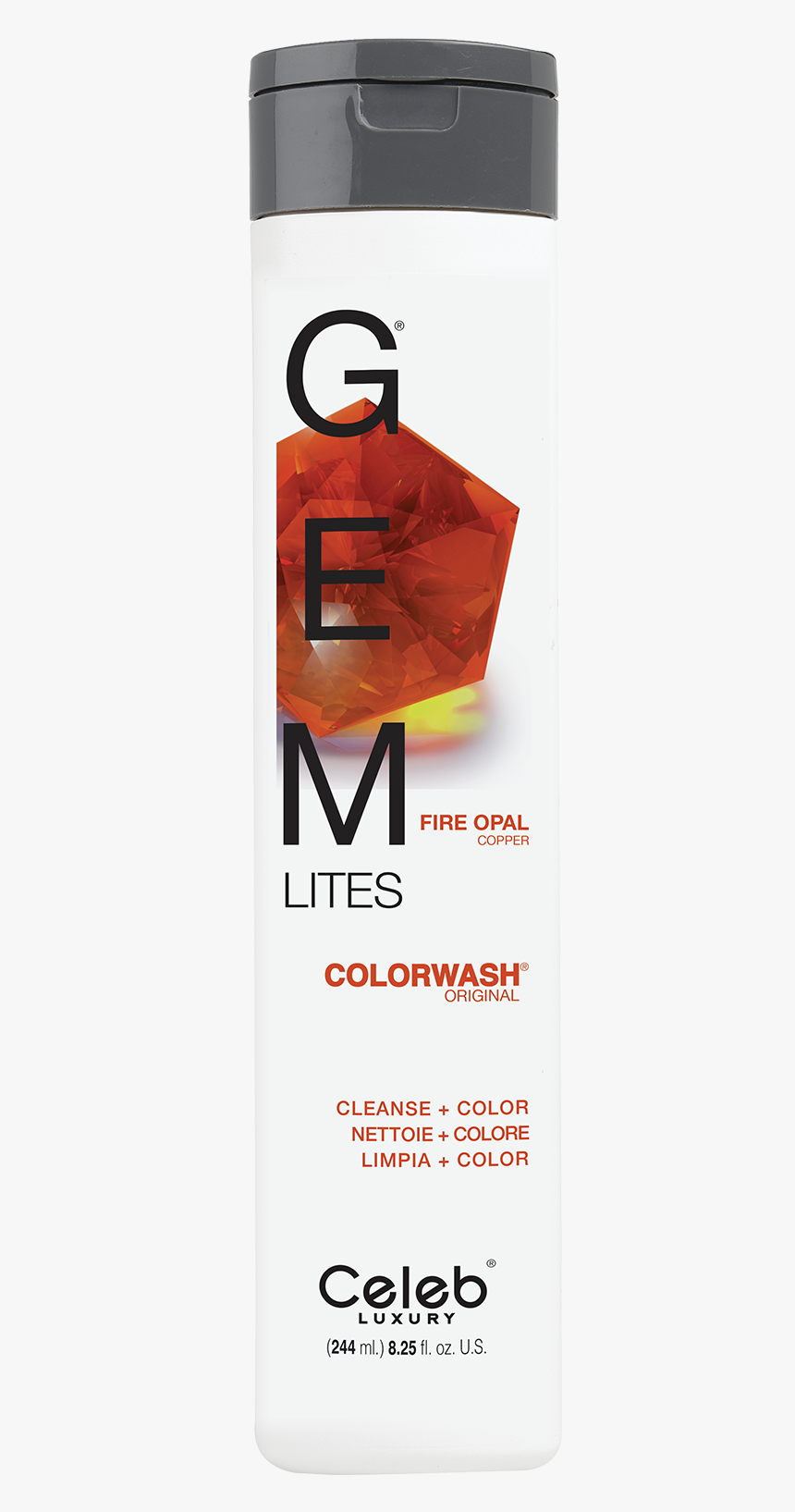 Gem Lites Fire Opal Colorwash - Orange Viral Shampoo, HD Png Download, Free Download
