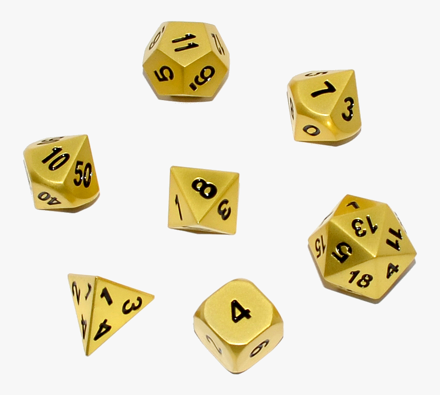 Gold D&d Dice Set, HD Png Download, Free Download