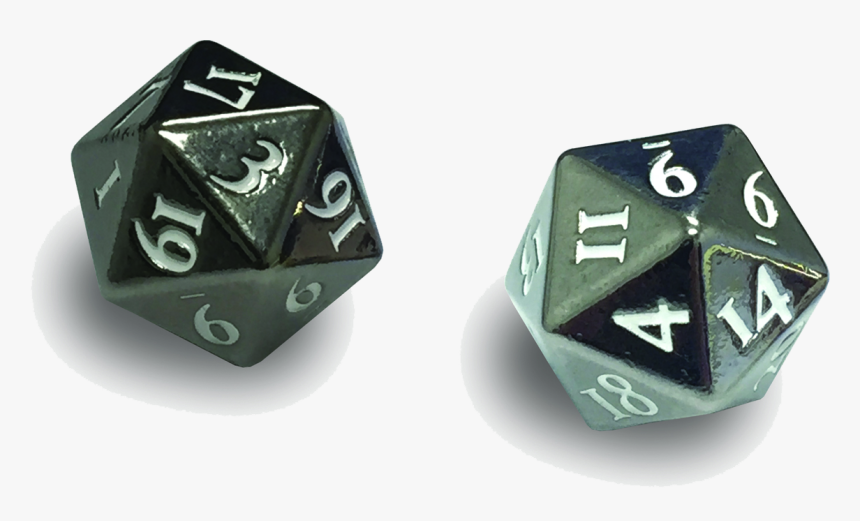 Transparent Dice Png - Ultra Pro Heavy Metal D20 White, Png Download, Free Download