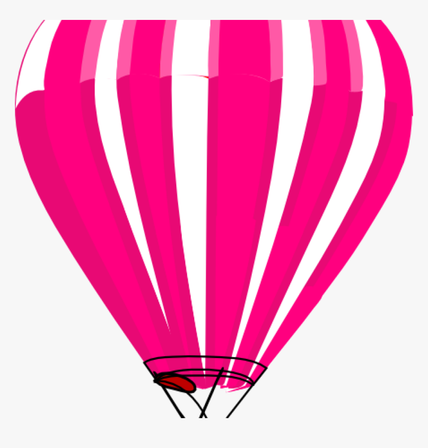 Air Balloon Clipart Pink And White Hot Air Balloon - Hot Air Balloon, HD Png Download, Free Download