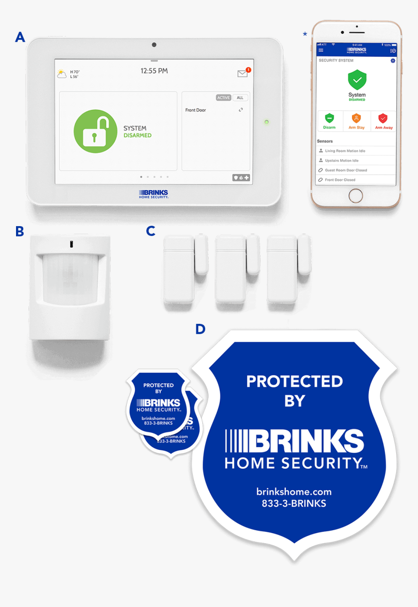 Brinks Home Security Systems Transparent, HD Png Download, Free Download