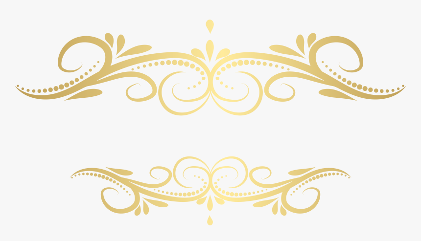 Clip Art Elements Png - Gold Swirls Transparent Background, Png Download, Free Download