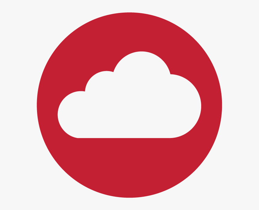 Transparent Cloud Icon Png Transparent - Cloud Computing Red Logo, Png Download, Free Download