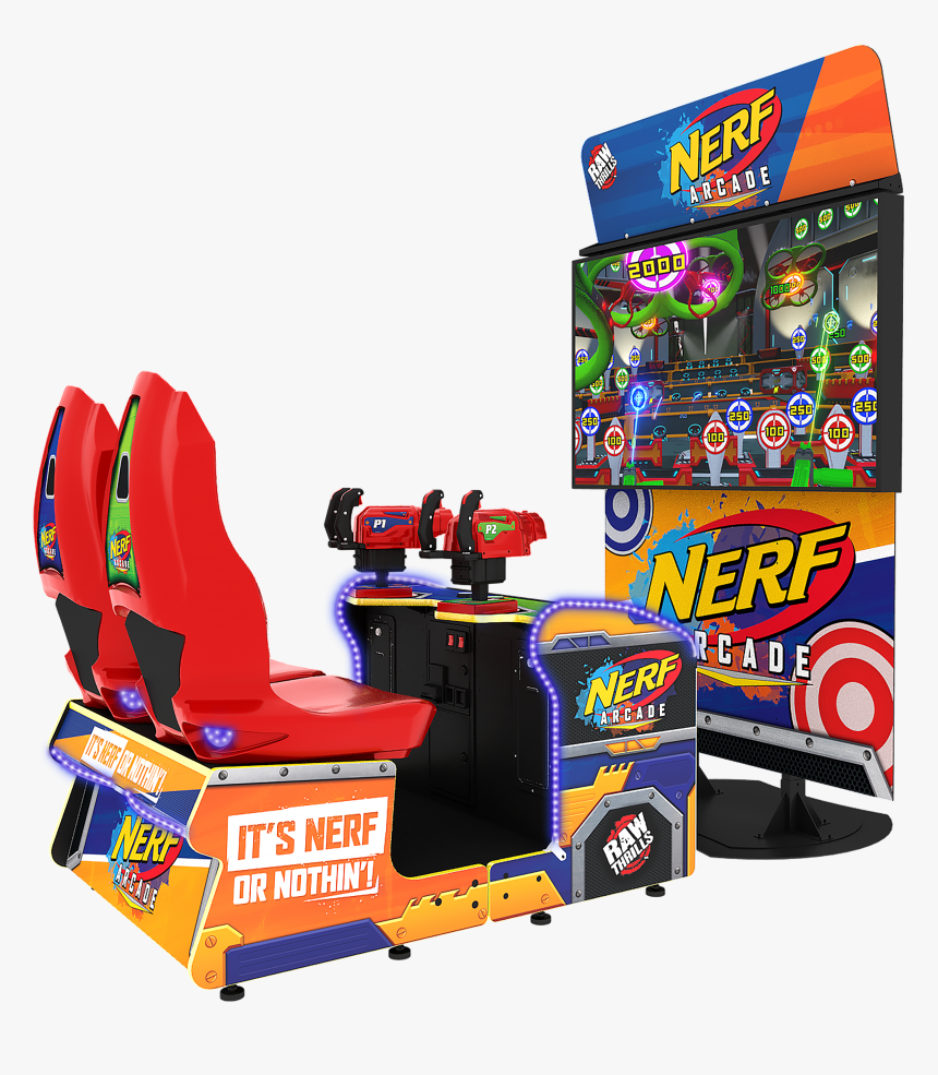 Hasbro And Raw Thrills Collaborate On Nerf Arcade, HD Png Download, Free Download