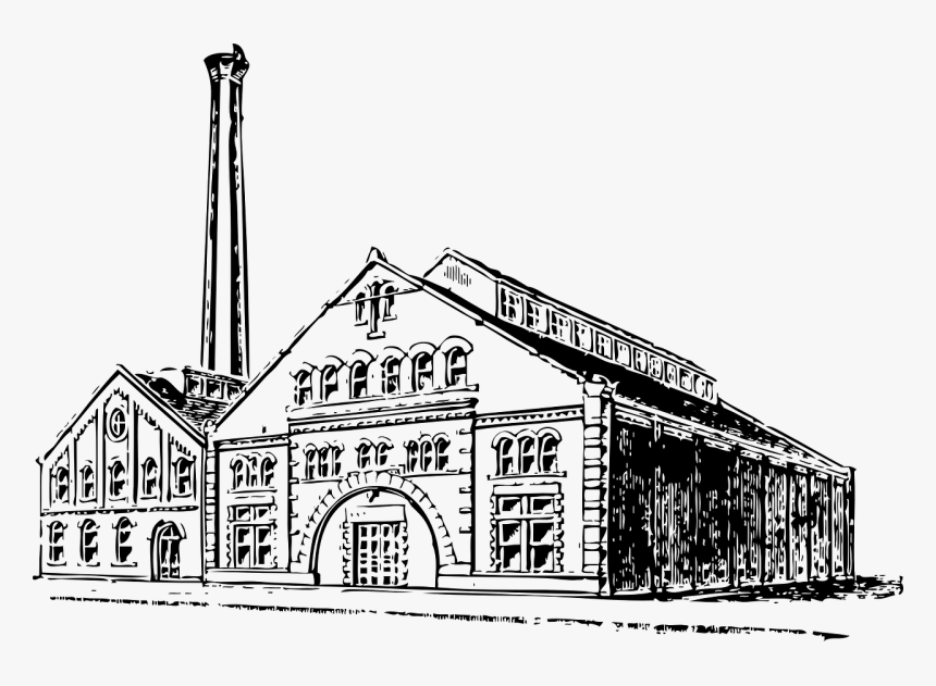 Antigua Fábrica - Old Factory Clipart, HD Png Download, Free Download