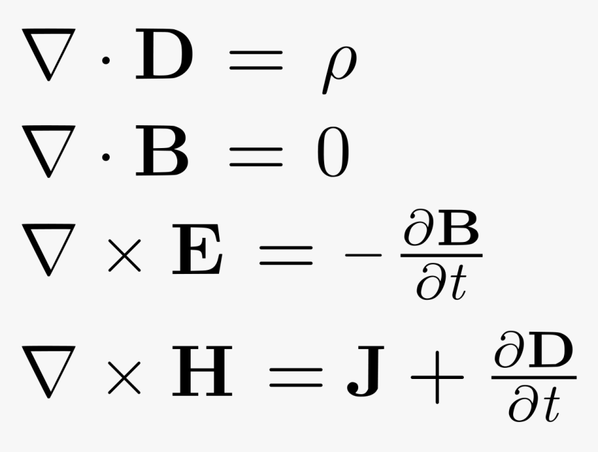 Maxwell Differential Equations, HD Png Download, Free Download
