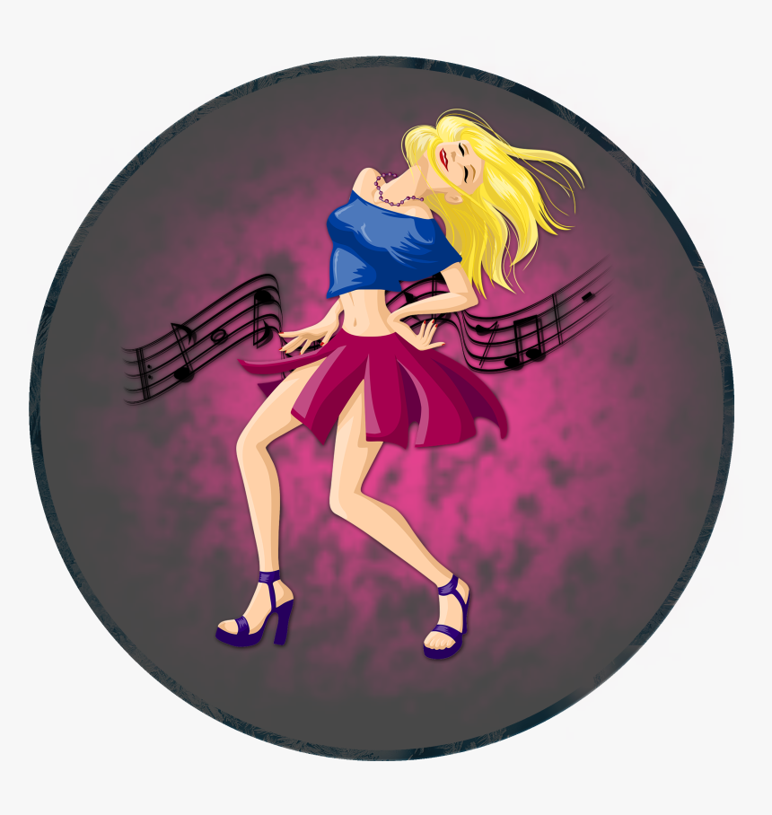 Dancing Girl Png - Transparent Background Cartoon Girl Png, Png Download, Free Download