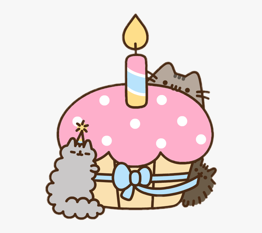 Happy Birthday Pusheen And Stormy - Happy Birthday Pusheen Gif, HD Png Download, Free Download