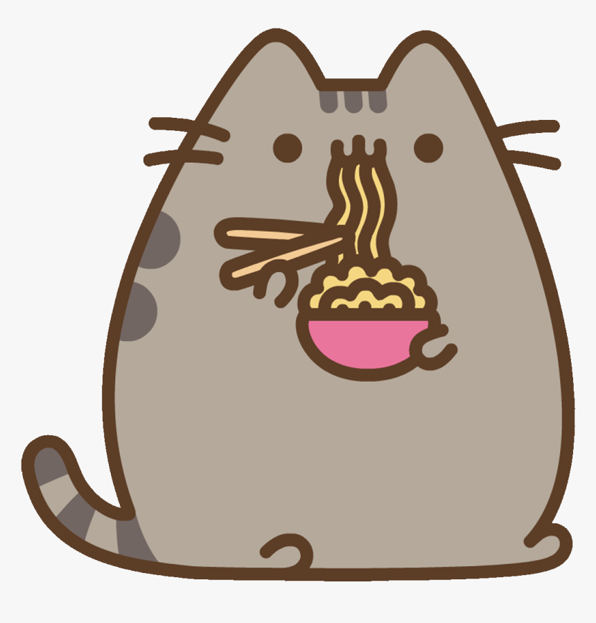 Transparent Pusheen Birthday Png - Pusheen Ramen Gif, Png Download