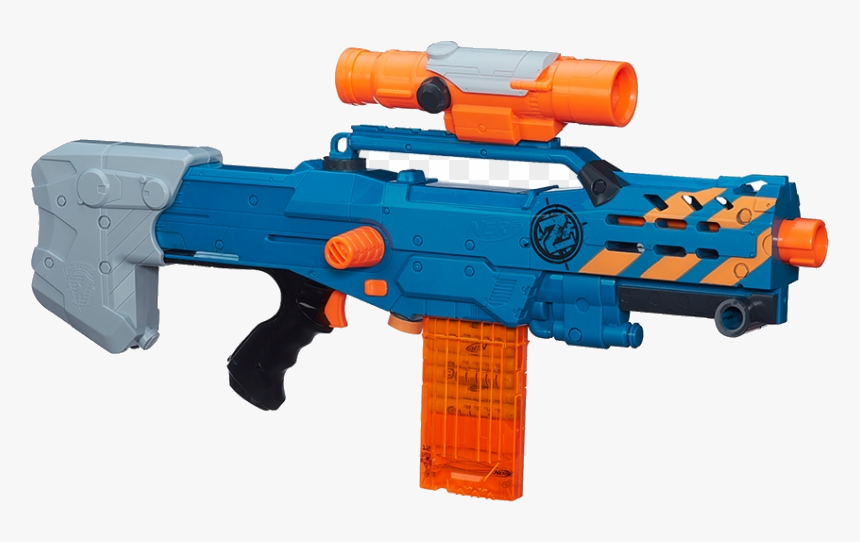 Nerf Gun Zed Squad Logshot Large Hasbro Zombie Strike - Nerf Zombie Strike Zed Squad Longshot Cs 12 Blaster, HD Png Download, Free Download