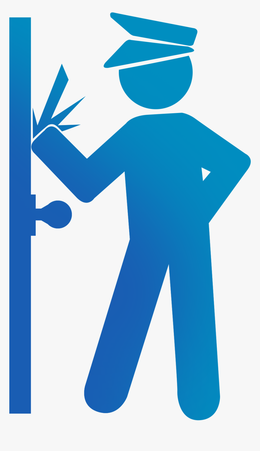 Police At Door Clipart, HD Png Download, Free Download