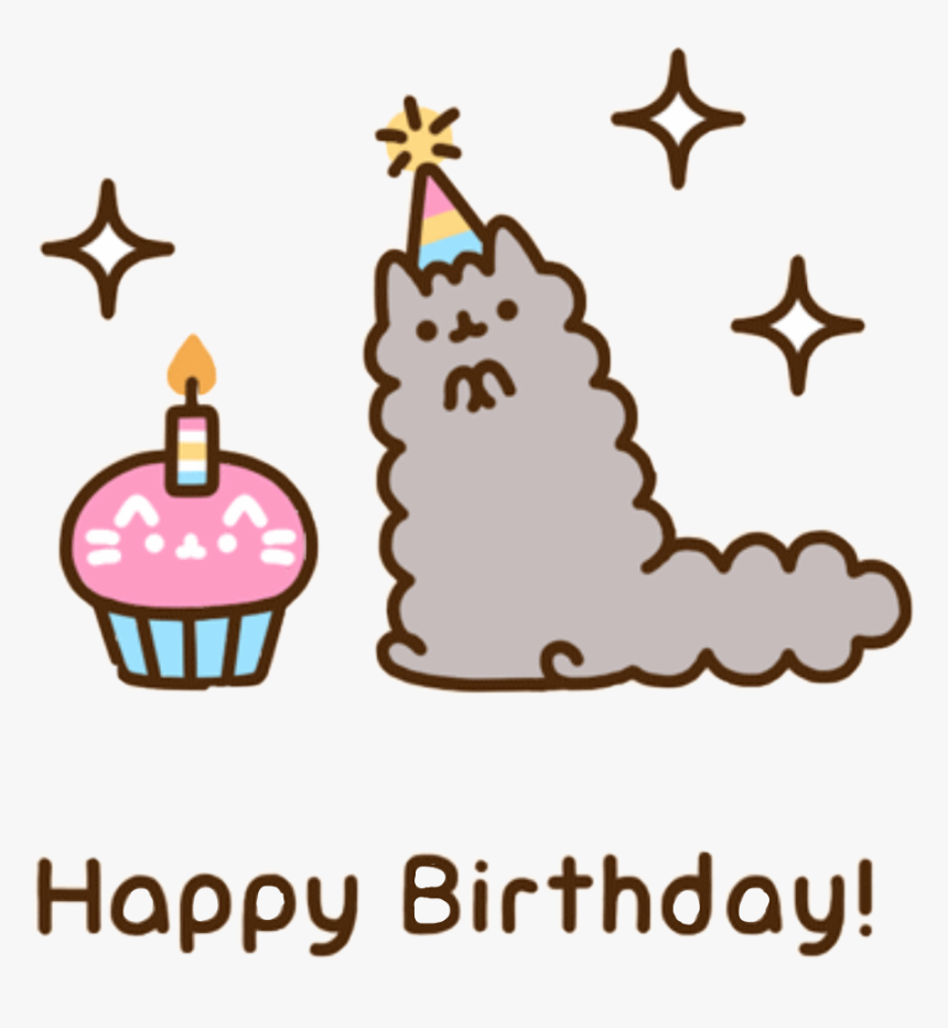 #stormy #birthday #cupcake #pusheen #freetoedit - Pusheen Stormy Happy Birthday, HD Png Download, Free Download
