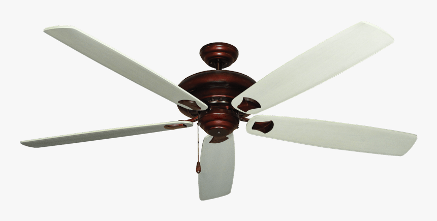 Fan Ceiling - Oil Rubbed Bronze Ceiling Fan With White Blades, HD Png Download, Free Download