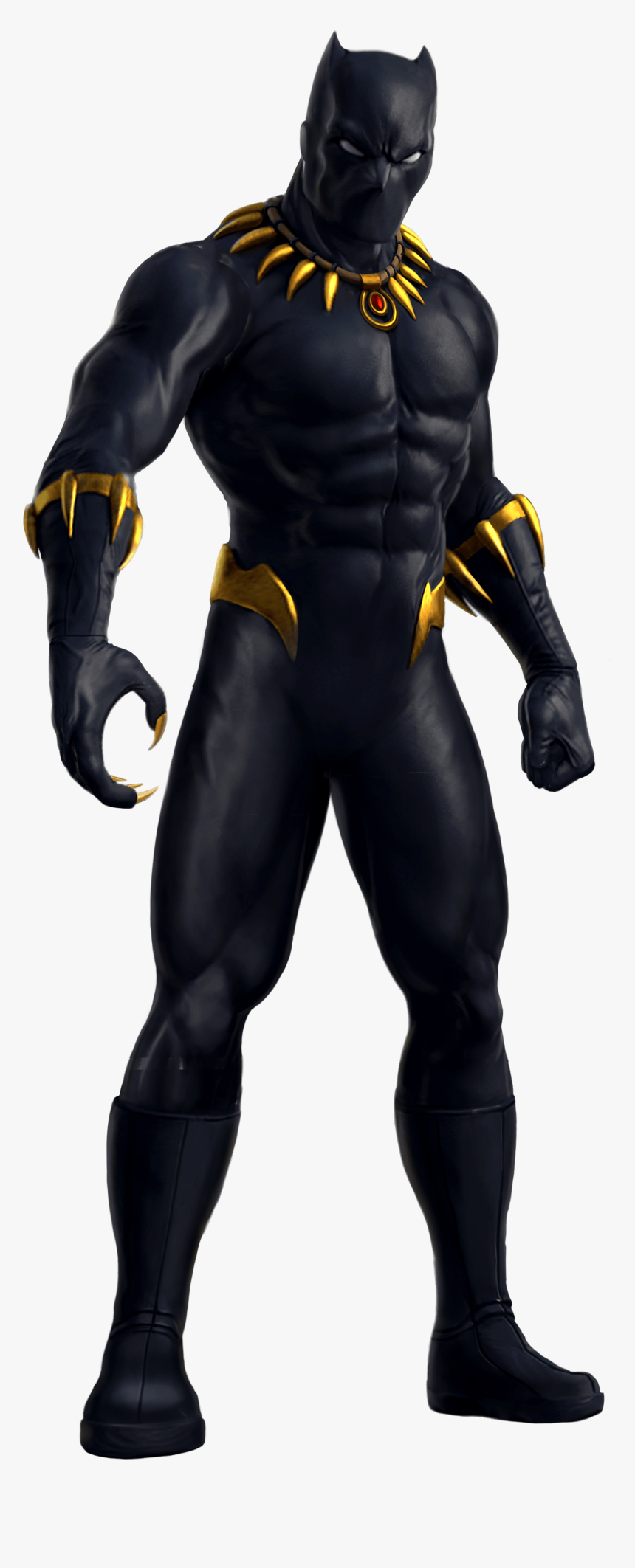 Black Panther Superhero Hulk Wakanda Fantastic Four - Marvel Black Panther Super Hero, HD Png Download, Free Download