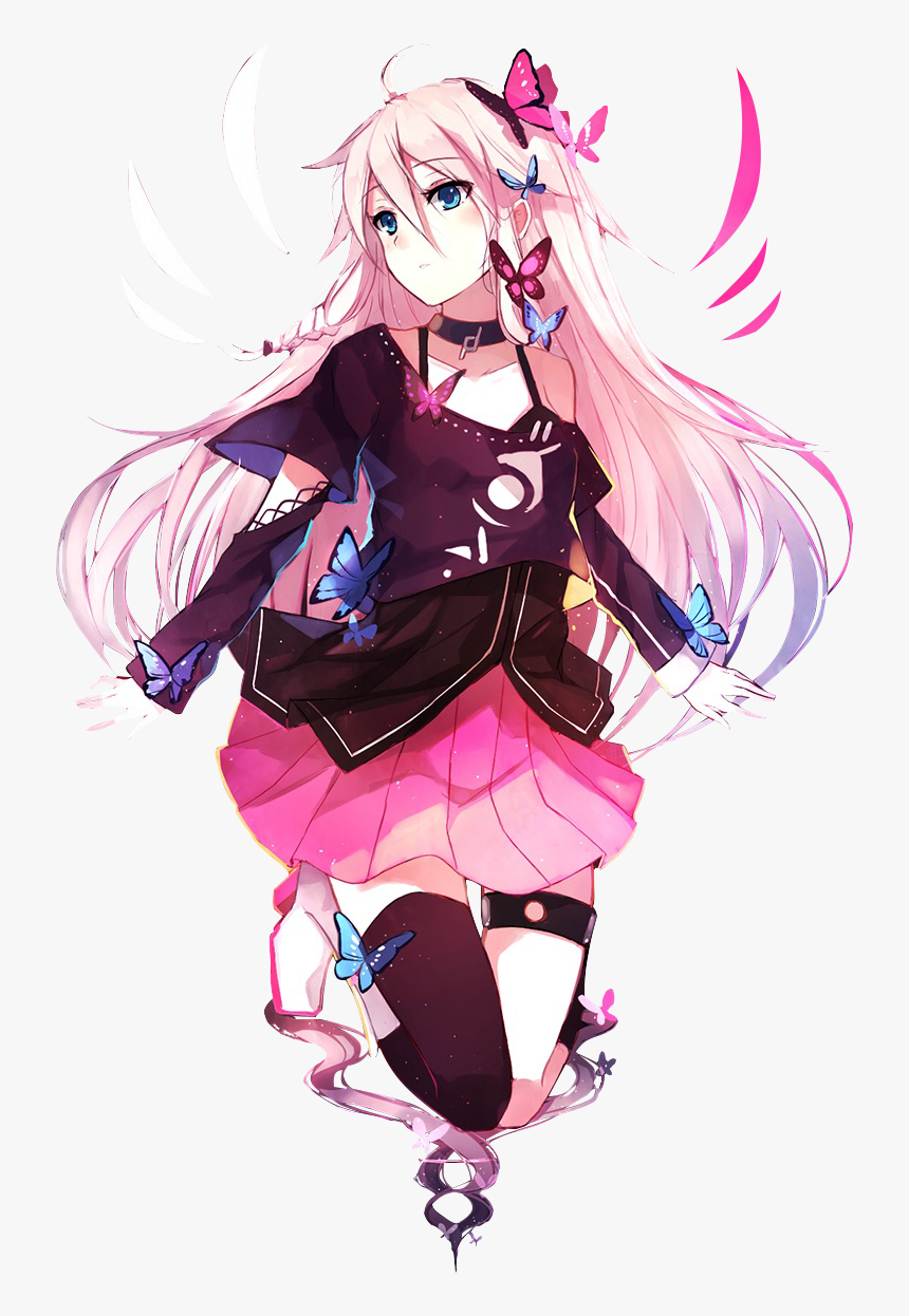 Anime Girl Pink Hair Png Ia Vocaloid Wallpaper Iphone Transparent Png Kindpng