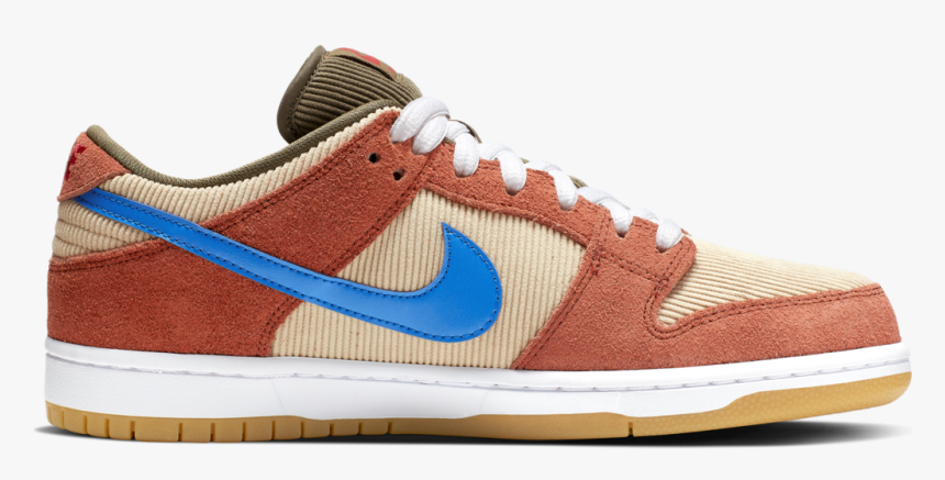 Transparent Nike Sb Png - Nike Sb Dunk Low Pro 'corduroy' Shoes, Png Download, Free Download