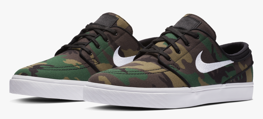 Nike Sb Zoom Stefan Janoski Multi-color/white/gum Yellow/black - Nike Stefan Janoski Camo, HD Png Download, Free Download