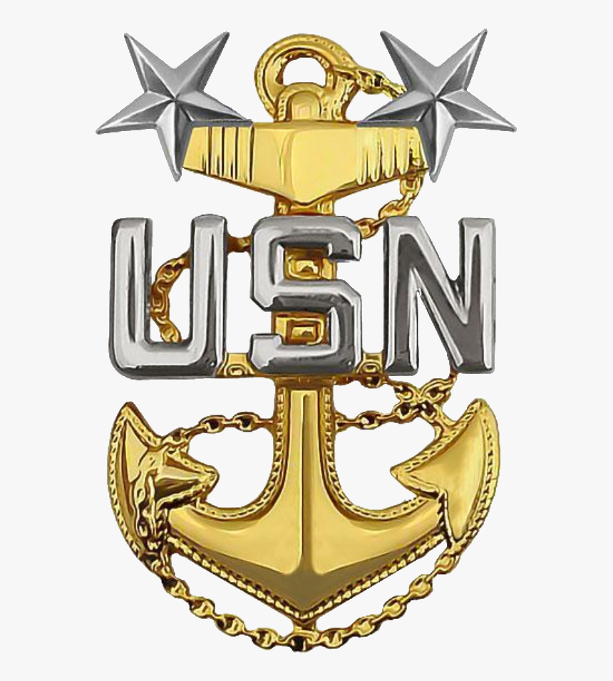 Usn Mcpo Cap Device - Senior Chief Collar Device, HD Png Download, Free Download