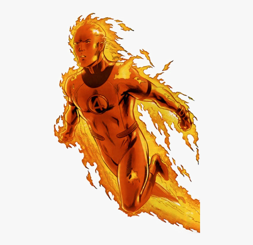 Fantastic-four - Fantastic Four Human Torch Comics, HD Png Download, Free Download