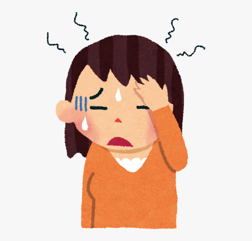 Fever Clipart Abdomen Pain - Headache Cartoon Images Png, Transparent Png, Free Download