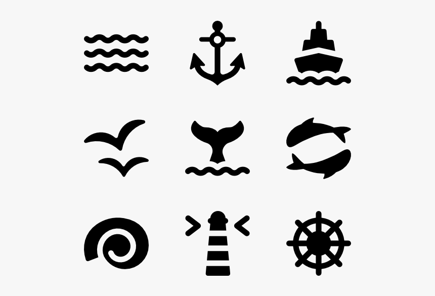 Clip Art Navy Anchor Vector - Sailing Icons, HD Png Download, Free Download