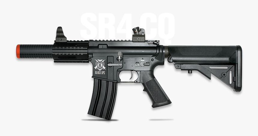 Black Ops Sr4 Airsoft Rifle - Troy Mrf Rx, HD Png Download, Free Download