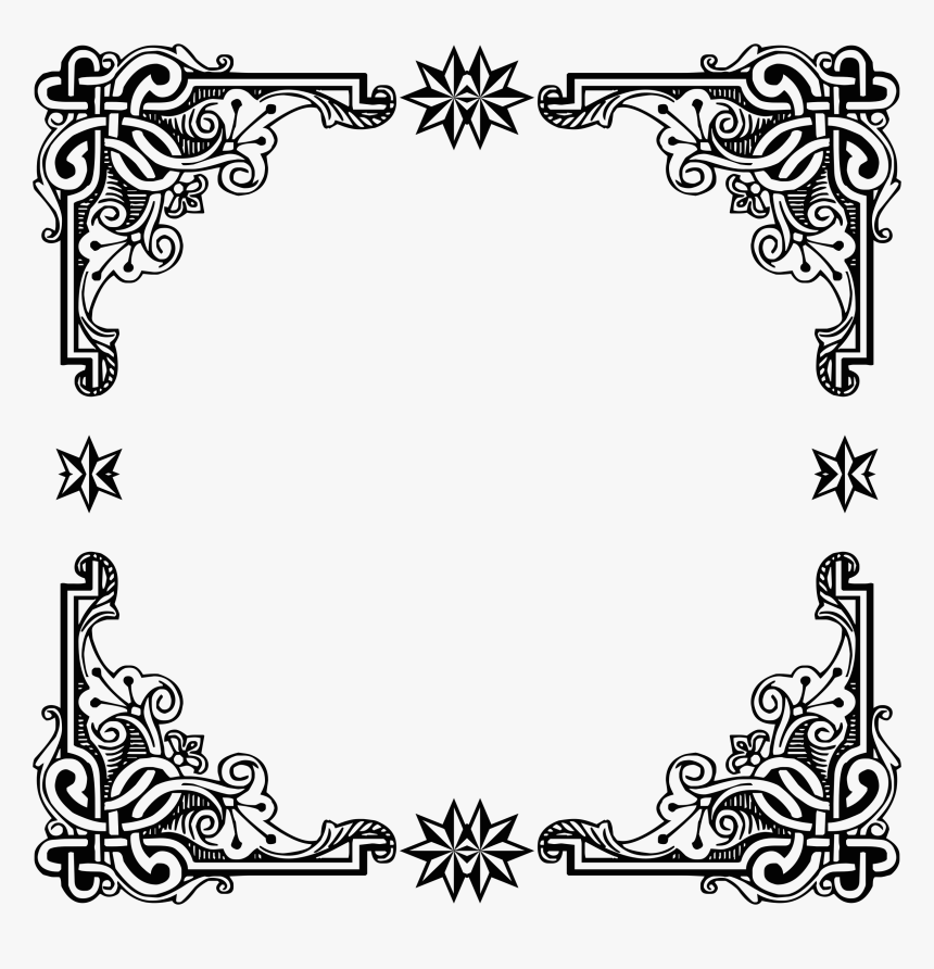 Transparent Vintage Frame Clipart - Vintage Black Frame Png, Png Download, Free Download