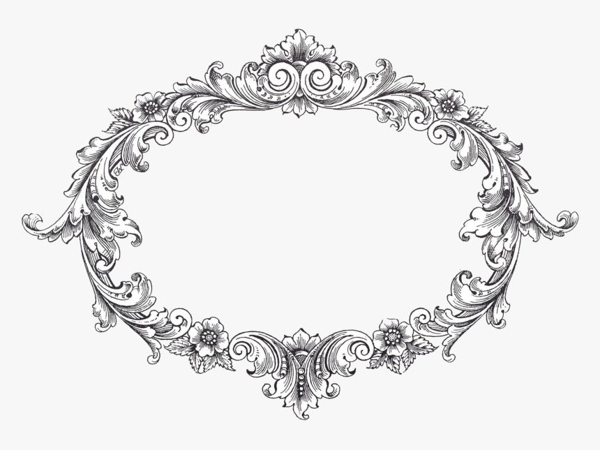 Download Vintage Border Frame Transparent Png For Designing - Transparent Vintage Frame Vector, Png Download, Free Download