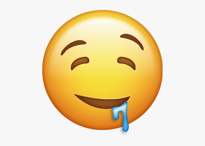 Iphone Drooling Emoji Png, Transparent Png, Free Download