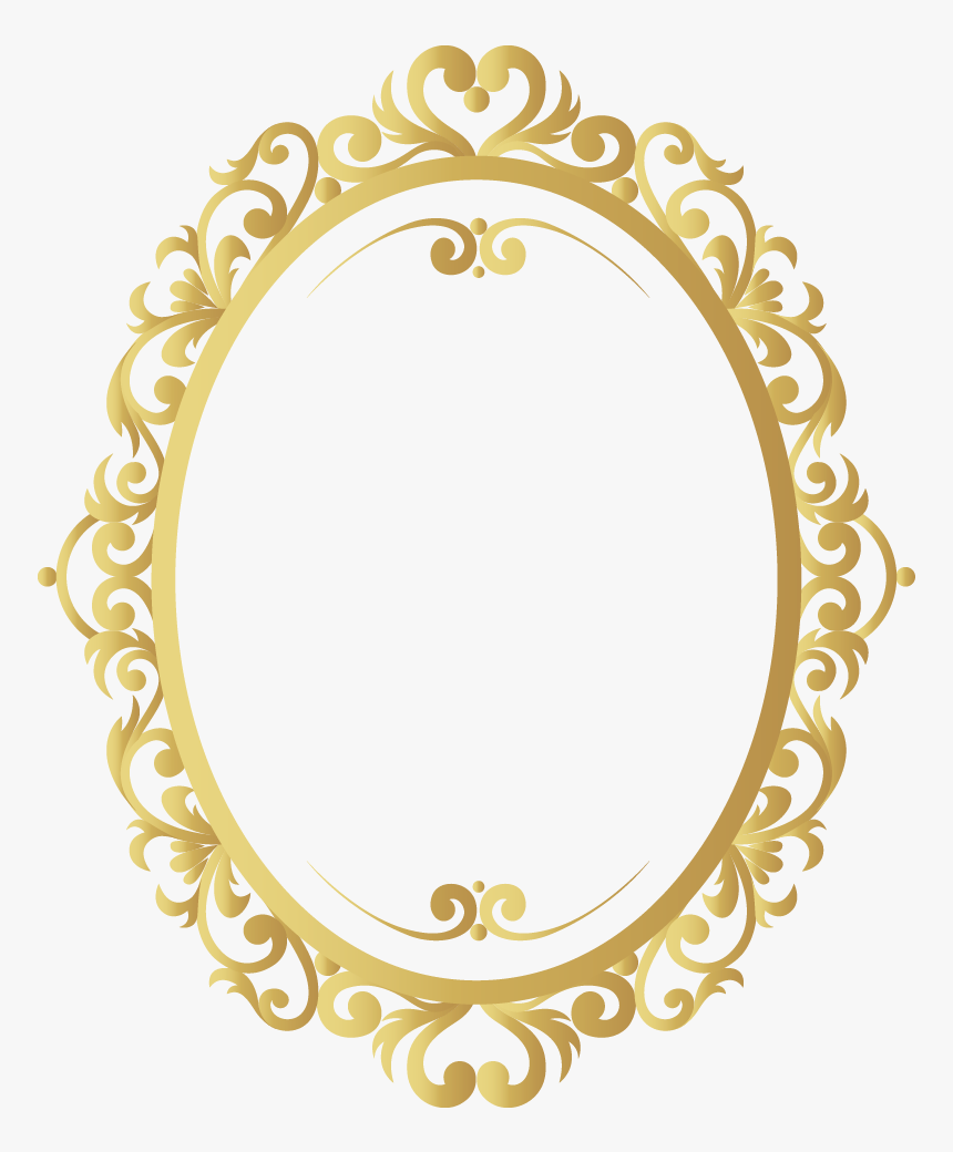 Vector Vintage Frame Gold Pattern Border - Gold Vintage Frame Vector, HD Png Download, Free Download