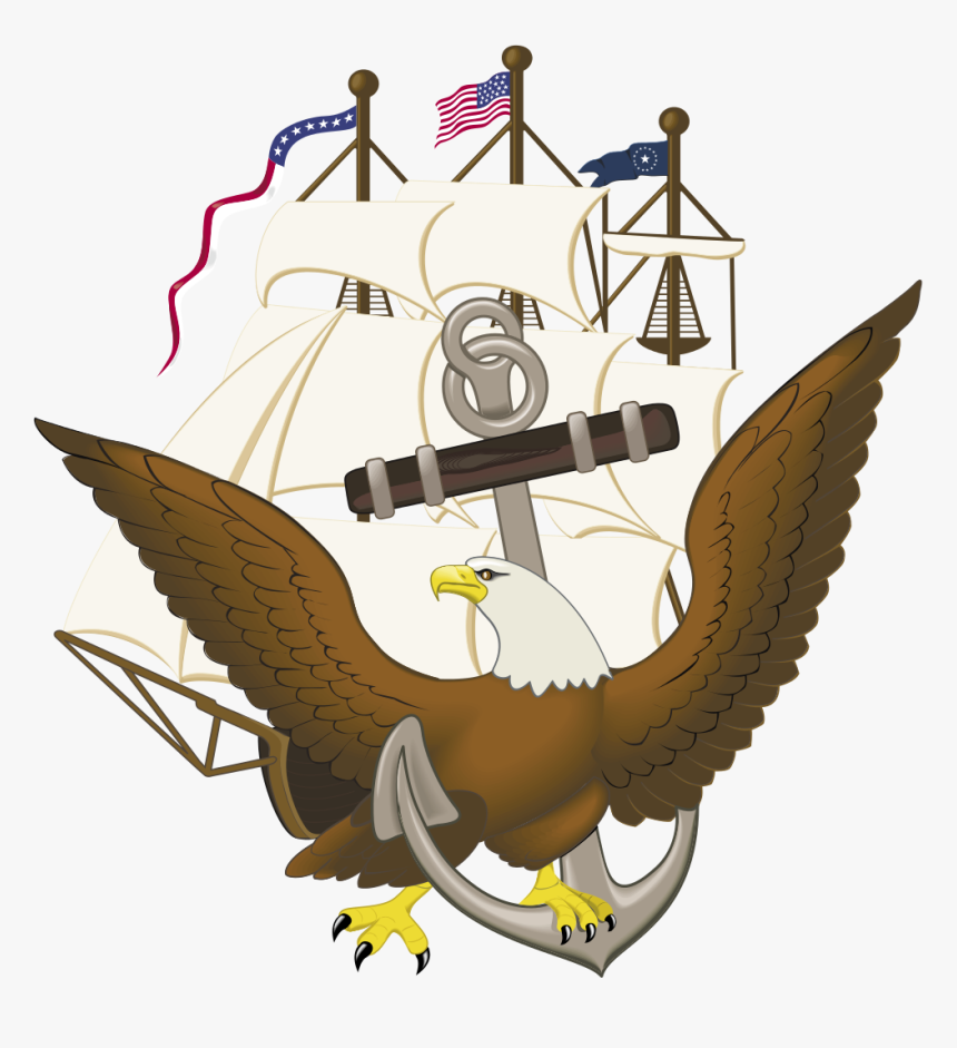 Navy Anchor Constitution And Eagle, HD Png Download, Free Download