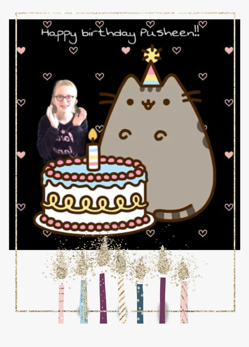 #pusheen - Happy Birthday Cats Png, Transparent Png, Free Download