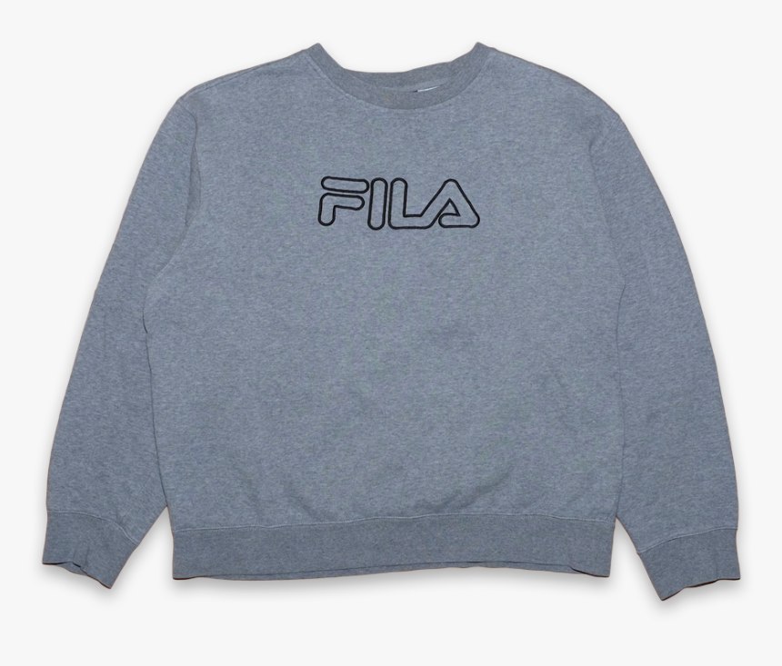 Vintage Fila Logo Sweatshirt Medium - Long-sleeved T-shirt, HD Png Download, Free Download