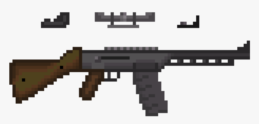 Ak Drawing Gun - Firearm, HD Png Download, Free Download