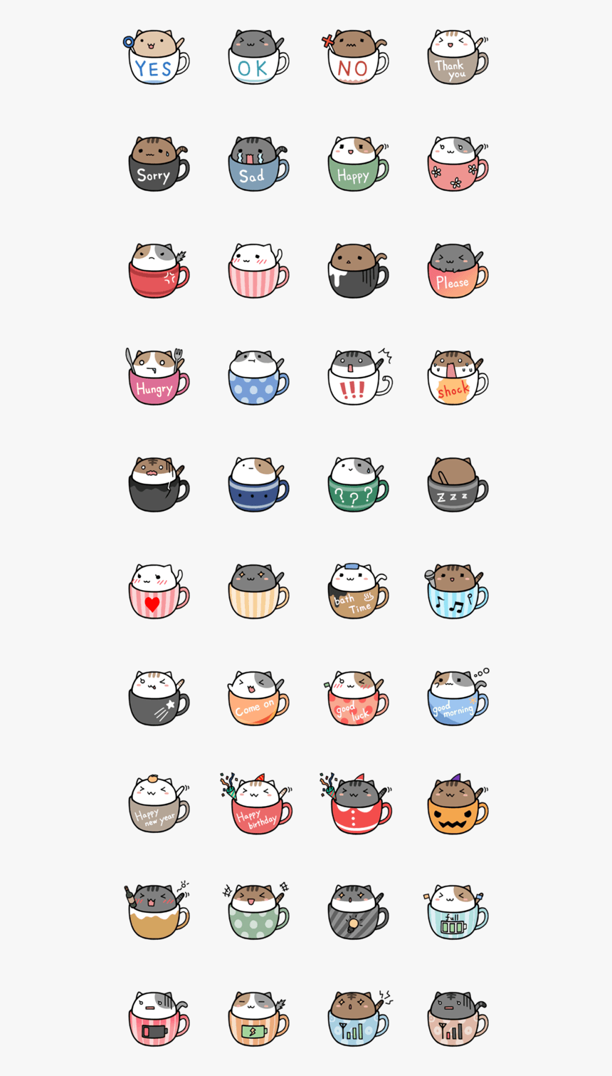 Starbucks Clipart Pusheen - Cute Cat In A Cup Drawing, HD Png Download, Free Download