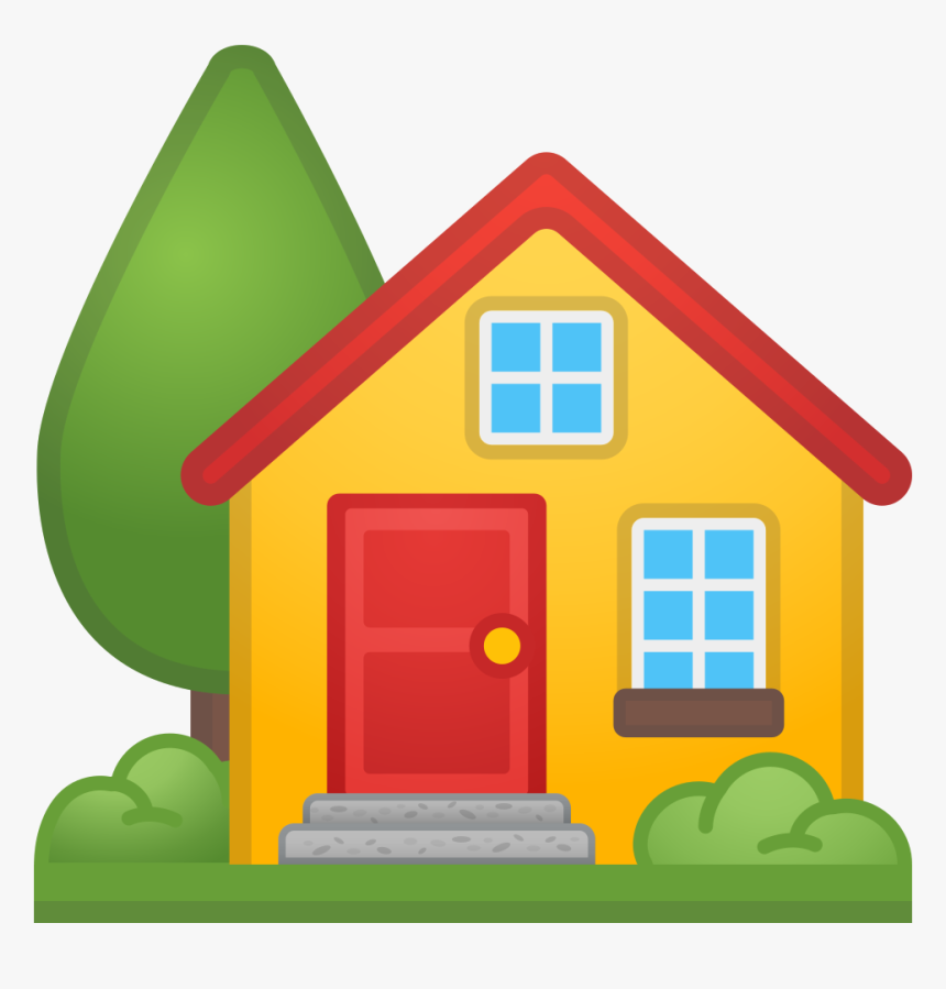 House With Garden Icon - Home Emoji, HD Png Download - kindpng