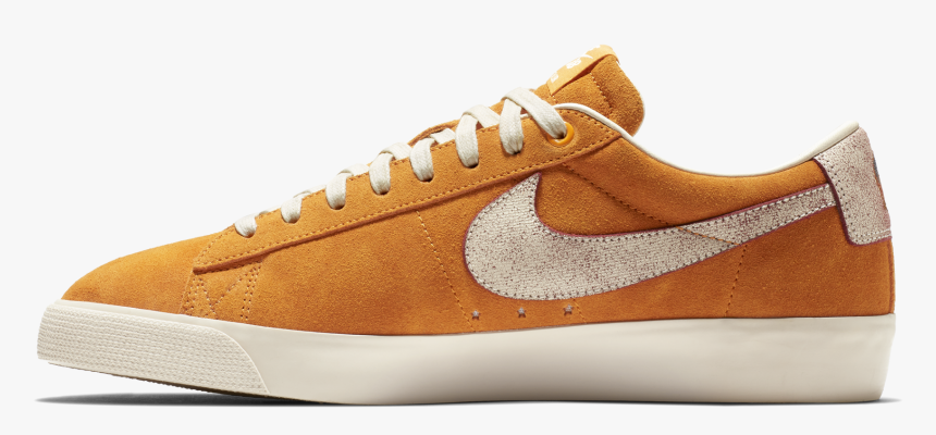 Nike Sb Blazer Low Gt Qs Circuit Orange/natural, Shoes, - Suede, HD Png Download, Free Download