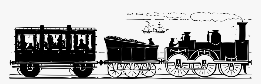 19th Century Train Clip Arts - Train Clip Art, HD Png Download, Free Download