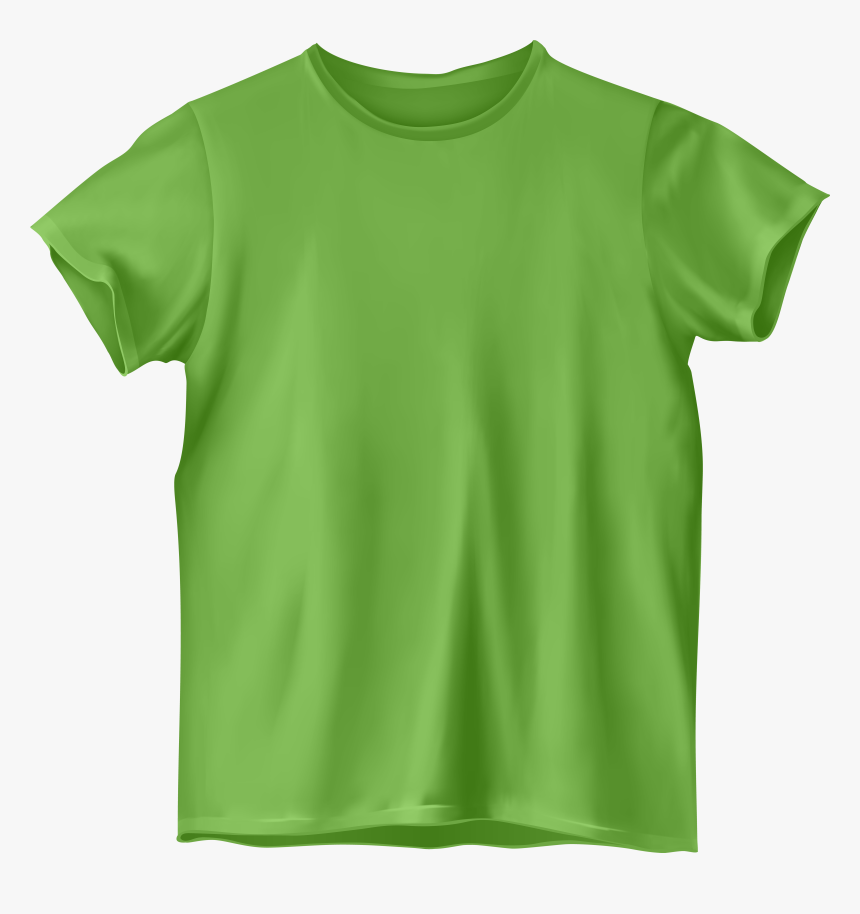 Green Cliparts Transparent Clothes - T Shirt Clipart, HD Png Download, Free Download