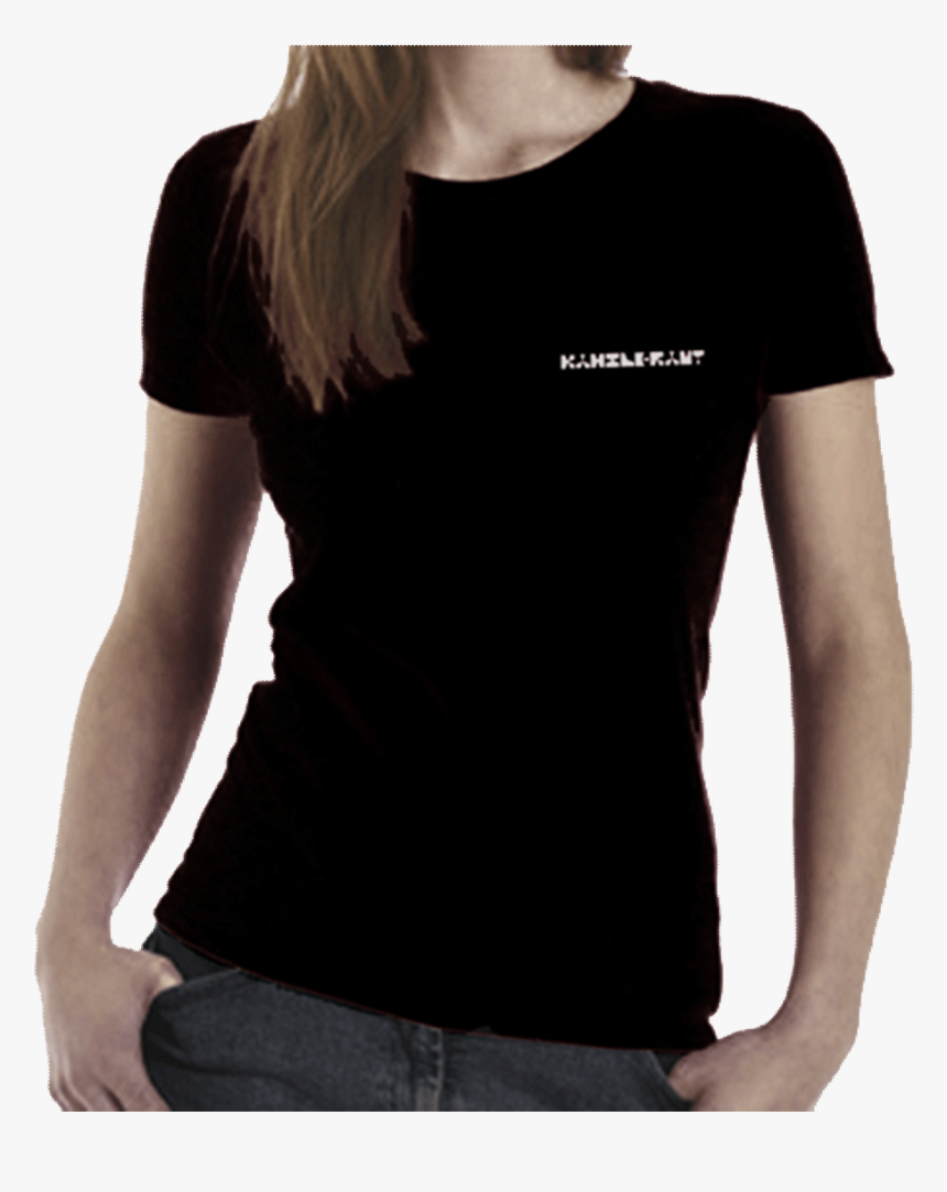 Fitted Black T Shirt Girl, HD Png Download, Free Download