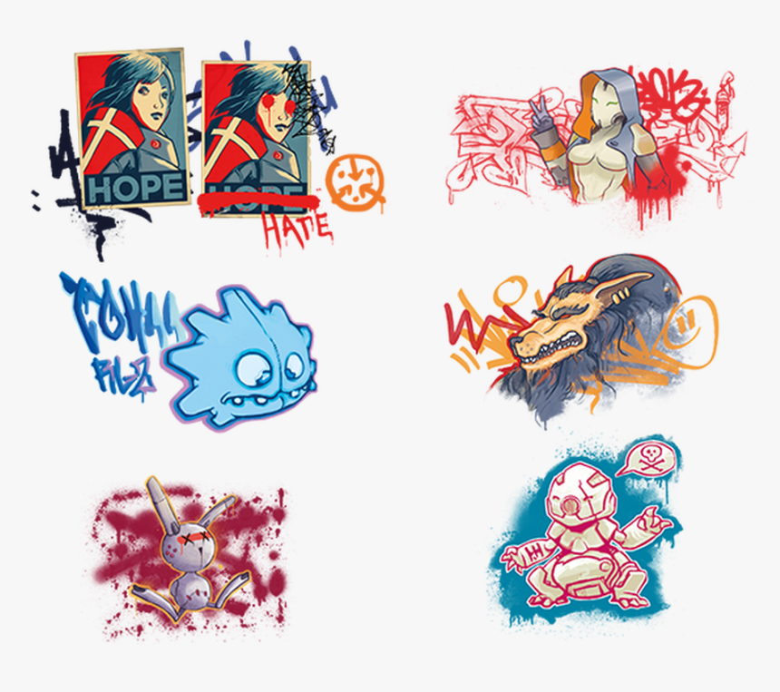 Sci-fi Graffiti Transfers V2 - Micro Art Studio, HD Png Download, Free Download