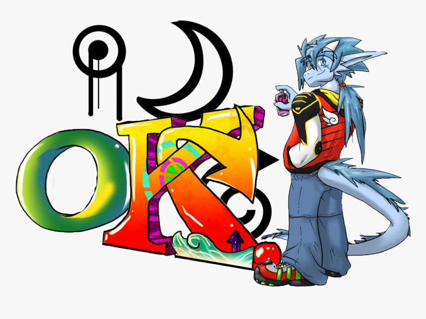 Graffiti With Drakita - Cartoon, HD Png Download, Free Download