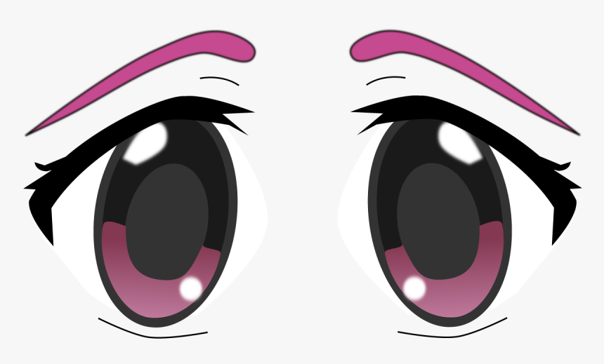 Scared Anime Eyes Transparent - Anime Eyes Transparent, HD Png Download, Free Download