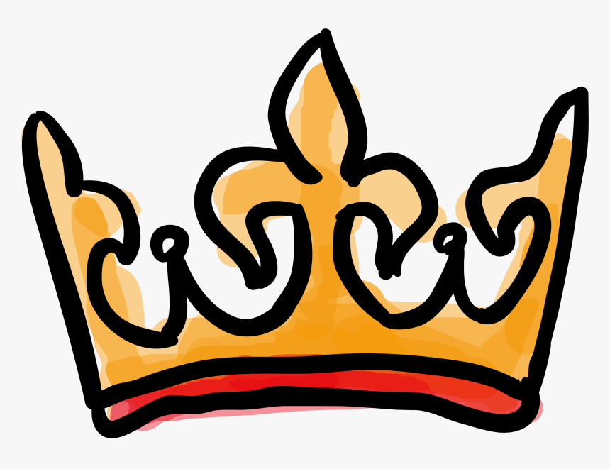 Drawn Crown Graffiti - Gold Drawing Crown Png, Transparent Png, Free Download