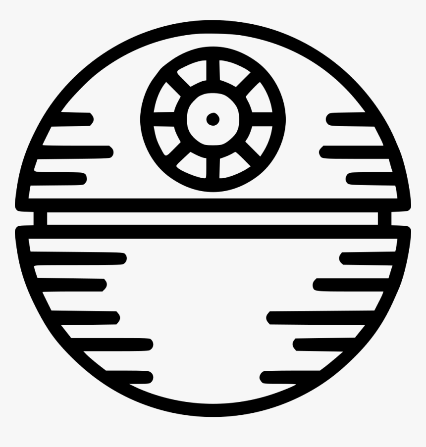 Death Star - Death Star Clipart Black And White, HD Png Download, Free Download