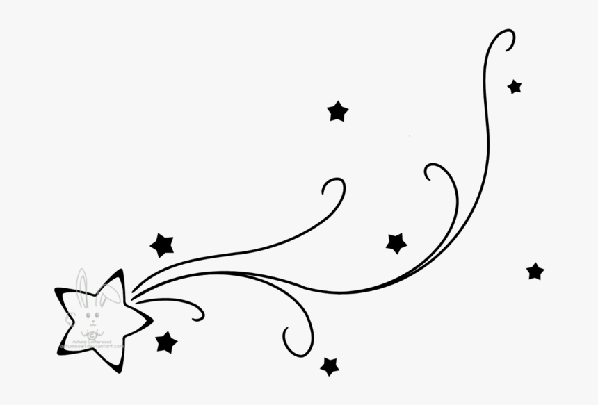 Shooting Star Clipart To Free - Simple Shooting Star Drawing, HD Png Download, Free Download