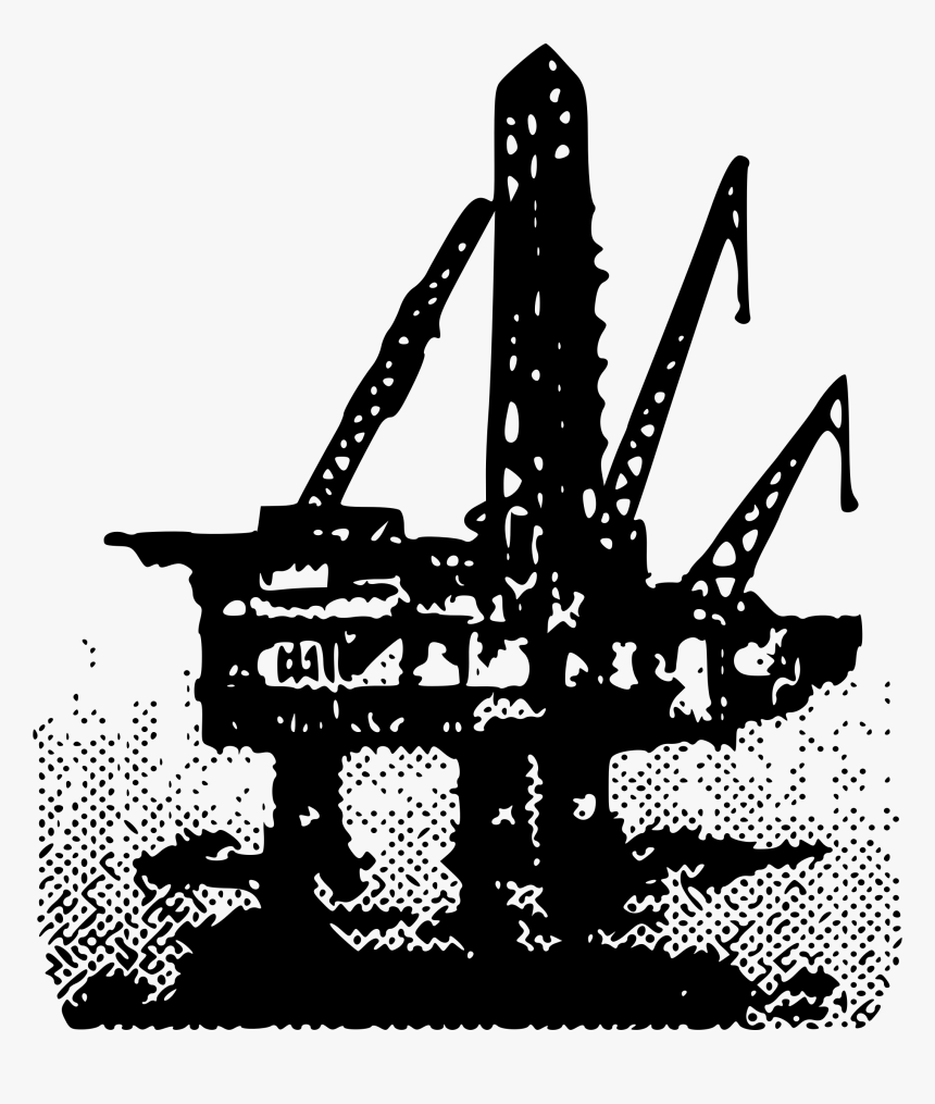 Ocean Oil Rig Clip Arts - Transparent Image Of Oil Rig, HD Png Download, Free Download